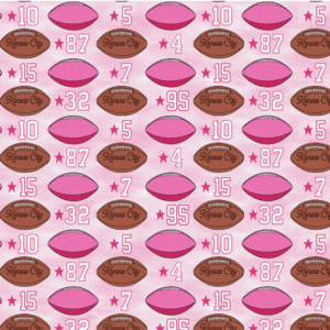 What a Catch KC Football Pink & Gold #120-6510