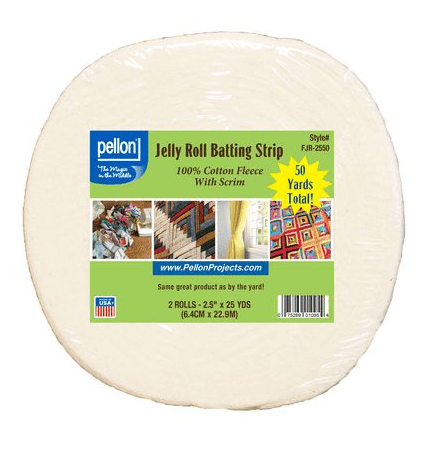 Pellon Jelly Roll Batting Strip 2.5” X 50 Yrds