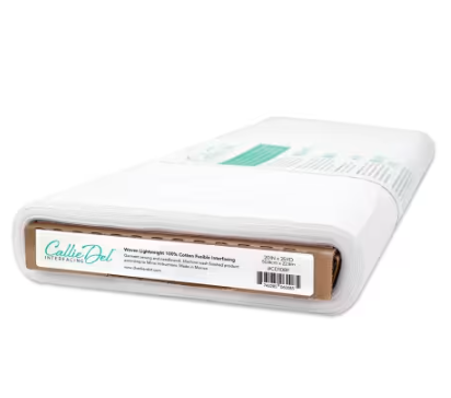 Callie Del Woven Cotton Fusible Interfacing