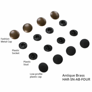 ByAnnie Tool-Free Snaps 4 set Antique Brass