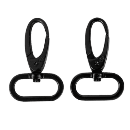 byAnnie Two-1" Swivel Hooks Black Metal HAR1-SW-BM-TWO