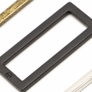 byAnnie Two-1.5" Rectangle Rings Black Metal HAR1.5-RR-BM-TWO