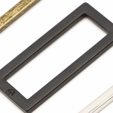 byAnnie Two-1.5" Rectangle Rings Black Metal HAR1.5-RR-BM-TWO