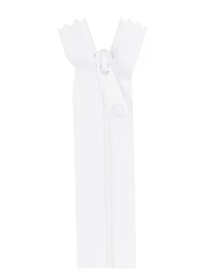 ByAnnie Handbag Zipper 24" Single Slide White