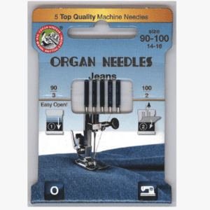 Organ Machine Needles Jeans 90/14 & 100/16