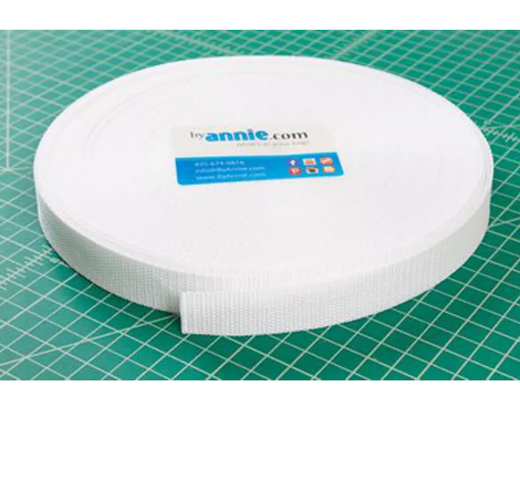 byAnnie White 1" Strapping, 50ft Roll