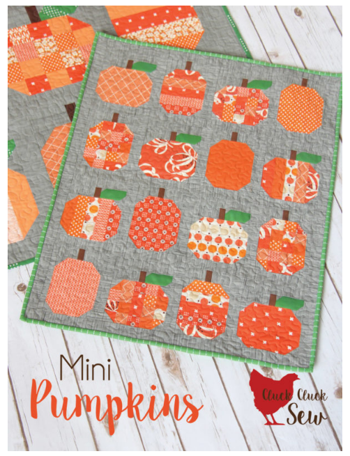 Cluck Cluck Sew Mini Pumpkins Wall Hanging Paper Pattern