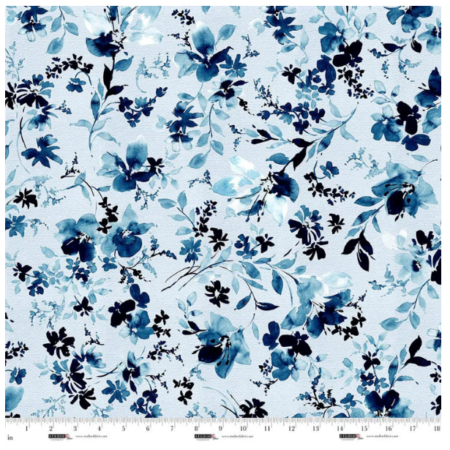Studio E Garden Whispers Blue Ink 118" Wide