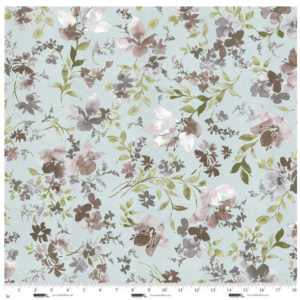Studio E Garden Whispers Dusty Blue 118" Wide