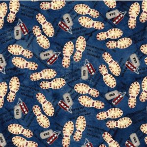 Blank American Honor Boot Prints & Dog Tags