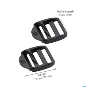 ByAnnie Black Metal Strap Adjusters 1"