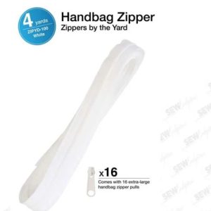 ByAnnie Zipper By the Yard White
