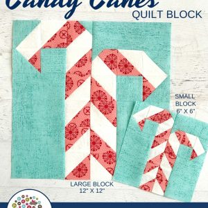 Candy Canes Quilt Block