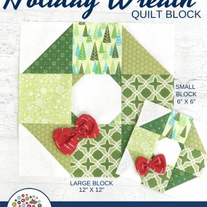 Holiday Wreath Quilt Block