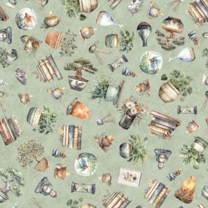 QT Fabrics Home Sweet Home Decor Sage