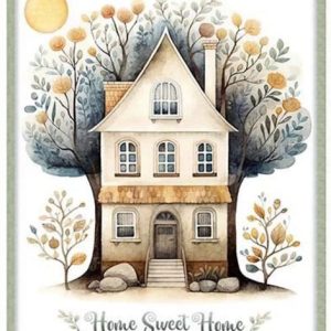 QT Fabrics Home Sweet Home Panel Multi