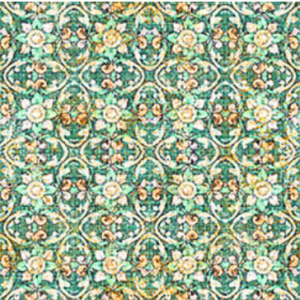 Grace & Charm Jade Geo Floral 108-Wide