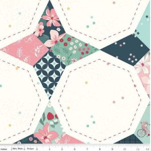 Riley Berry Market Floral 108-Wide Sand Dollar