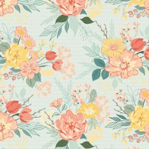 Riley New Beginnings Main Floral Mist 108-Wide