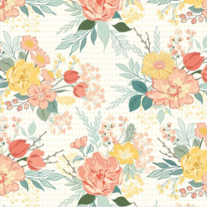 Riley New Beginnings Main Cream Floral 108-Wide