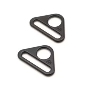 byAnnie Two-1" Flat Triangle Rings Black Metal