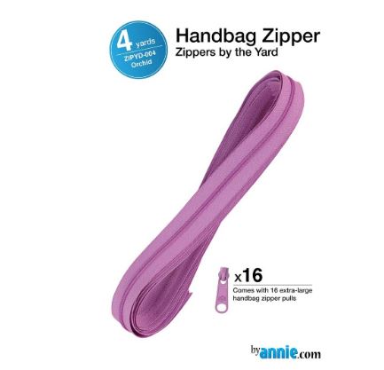 ByAnnie Zippers By the Yard Orchid