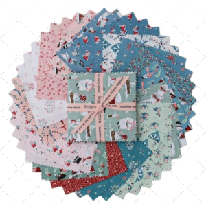 Poppie Cotton Frost and Flurry 5" Squares