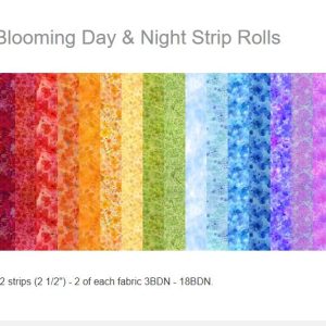 Blooming Day & Night 2-1/2" Strip Roll