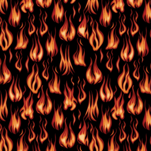 Benartex Grillin & Chillin Hot Hot Hot Black