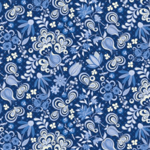 Benartex Moonlight Serenade Cutting Garden Midnight