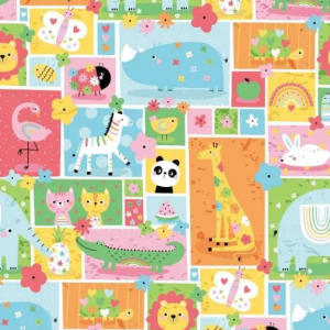 Oasis Fabrics Fun Flannels Animal Patch