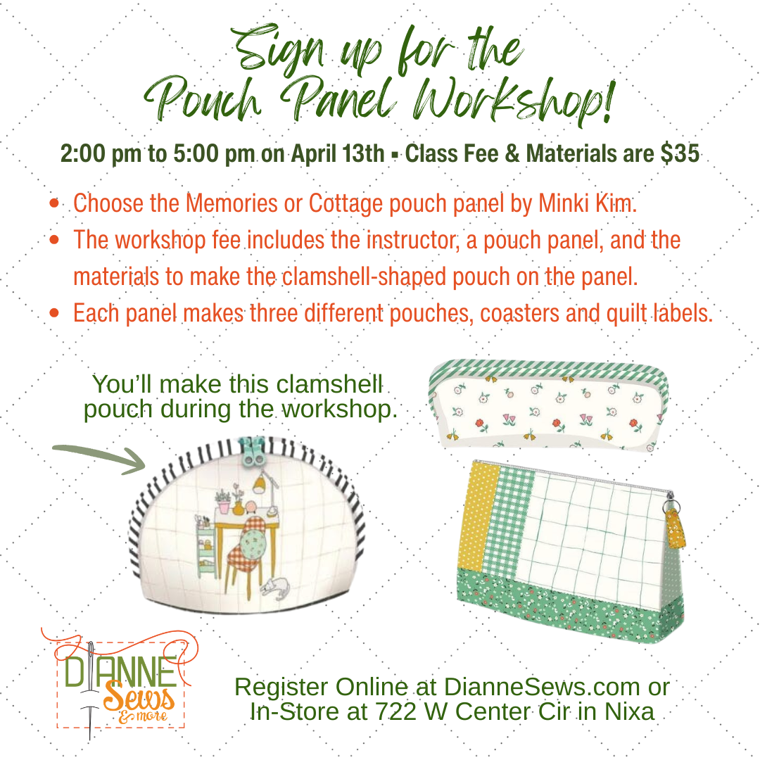Pouch Panel Workshop April 13th
