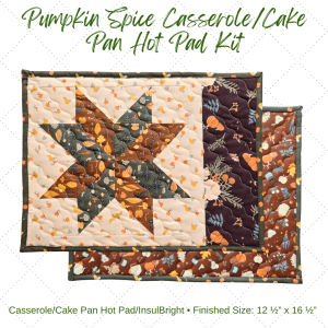 Pumpkin Spice Casserole/Cake Pan Hot Pad Kit
