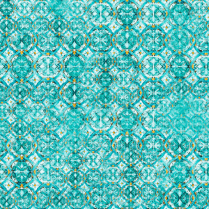 Grace & Charm Tonal Medallion Teal