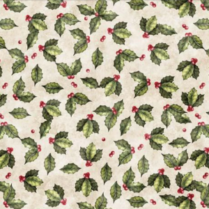 QT Wonderful Christmastime Holly Toss Cream 2600-30340-E