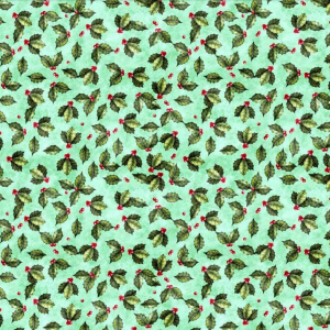 QT Wonderful Christmastime Holly Toss Pistachio 2600-30340-H