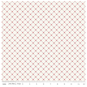 Riley Blake Letters to Cupid Crisscross Cream