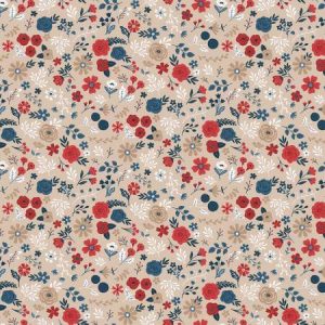 Riley Blake Red, White and True Floral Beach