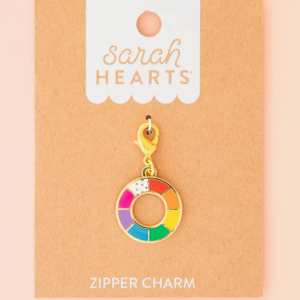 Enamel Color Wheel Zipper Charm