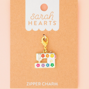 Enamel Sewing Machine Zipper Charm