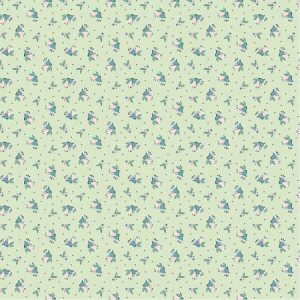 Poppie Cotton Frost and Flurry Mint Berries & Bells #FL25615