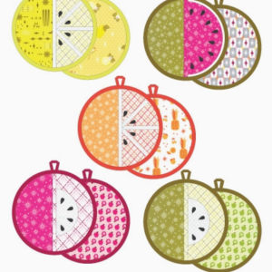 Fruit Slice Potholders Pattern