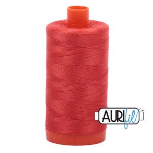Aurifil 50wt Thread Light Red Orange