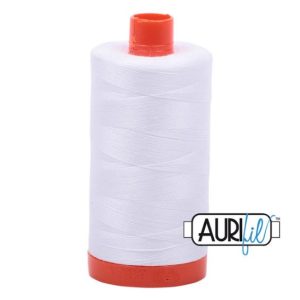 Aurifil 50wt Thread White