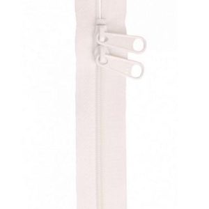 ByAnnie 30in Double Slide Handbag Zipper White