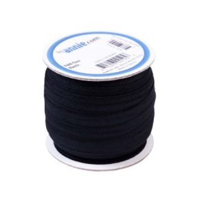 ByAnnie Black Fold Over Elastic by the Yard