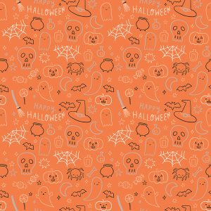 Frank and Friends Halloween Icons Orange