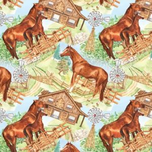 David Textiles Farm Horse