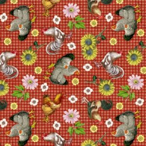 David Textiles Farmhouse Gingham Red