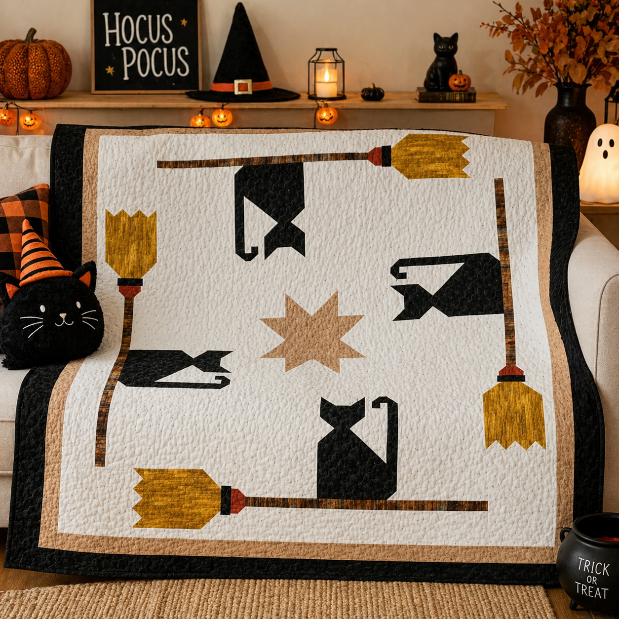 Driver’s Ed Halloween Cat Quilt Kit